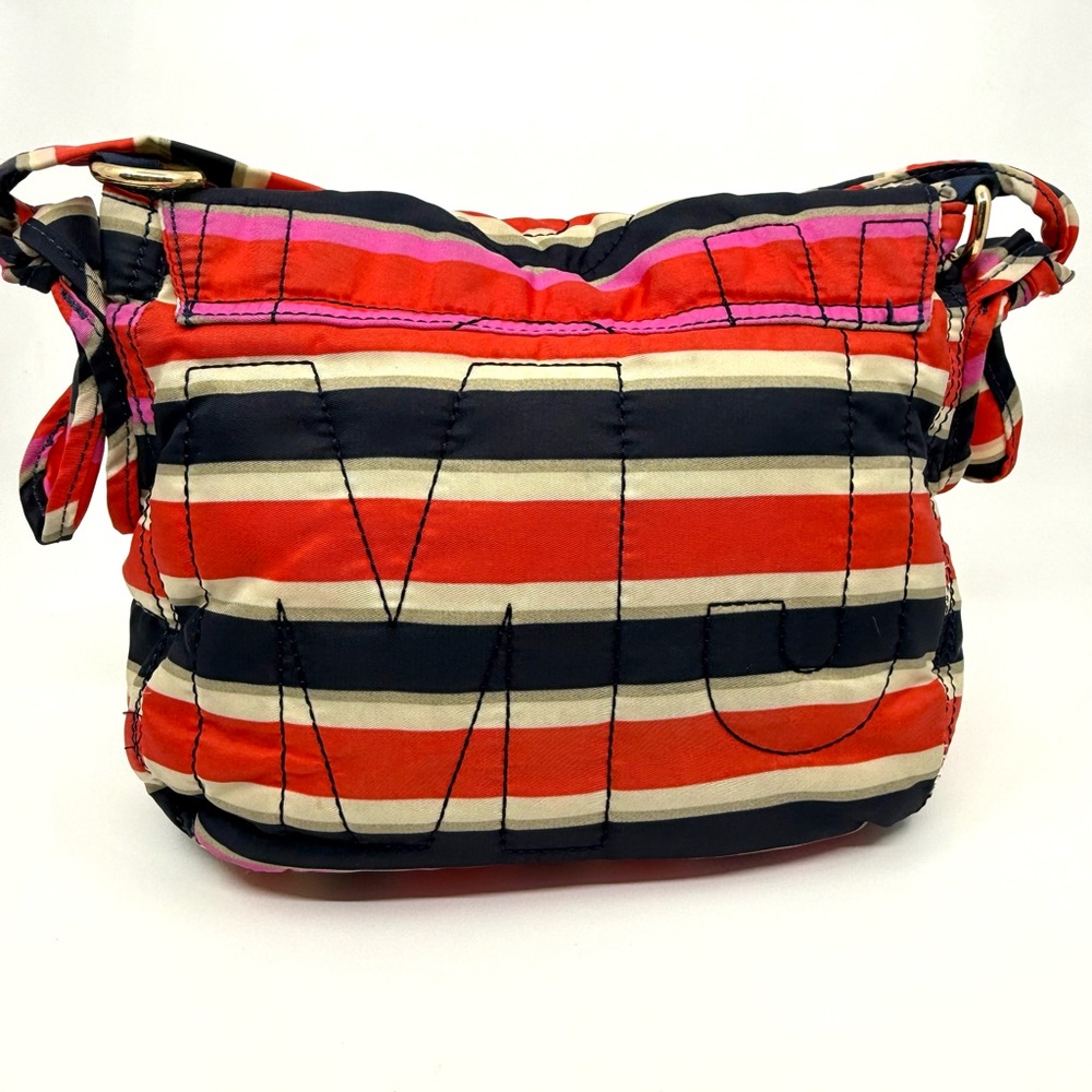 Marc Jacobs Workwear 2 Way Bag Nylon Stripes Preppy - Picture 2 of 11